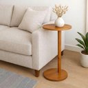 Ver imagem 3 de Mesa de Apoio Lateral Redonda Monopé para Sofá e Cama Mel