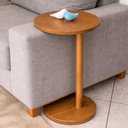 Ver imagem 1 de Mesa de Apoio Lateral Redonda Monopé para Sofá e Cama Mel