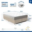 Ver imagem 4 de Cama Box com Colchão de Espuma D45 Pillow Top Ortopédico Domo Queen 158cm