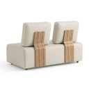 Ver imagem 7 de Sofá Modular 2 Lugares Block 148 cm Pes Madeira Courino Tcs 725 Moll