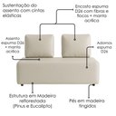 Ver imagem 5 de Sofá Modular 2 Lugares Block 148 cm Pes Madeira Courino Tcs 725 Moll