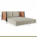Ver imagem 7 de Sofá Cama 2 Lugares M-08