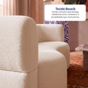 Ver imagem 5 de Sofá Cama Bolge 1,88m Xpand Tech Tecido Bouclê Bege Claro Cama Inbox