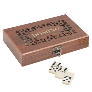 Jogo de Dominó Profissional 28 Peças Caixa Luxo de Madeira Profissional É Perfeito