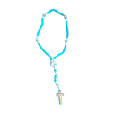 Ver imagem 1 de Terço Azul Infantil Jesus na Cruz Menininho Rezando Criança