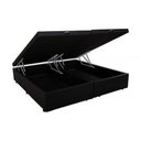 Ver imagem 2 de Cama Box Baú Queen Platinum Preto Bipartido com Pistão a Gás - 158x198x41