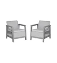 Ver imagem 2 de Conjunto de Poltronas 5 Lugares Scandi Forma Cinza Seixo Keter