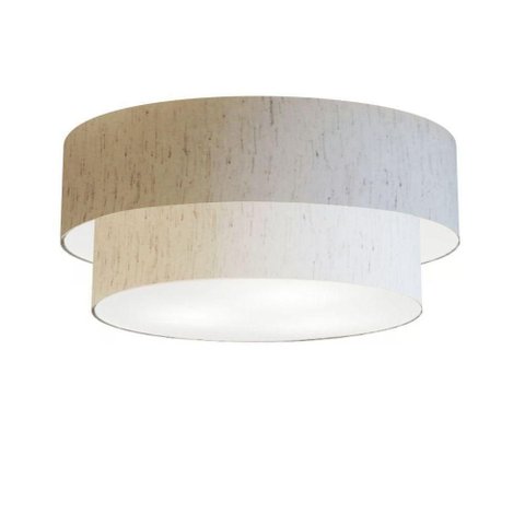 Plafon para Banheiro Cilíndrico Sb-3024 Cúpula Cor Linho Bege