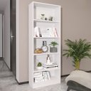 Ver imagem 1 de Estante para Livros 4 Prateleiras Me4141 Branco - Tecno Mobili