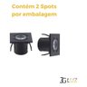 Kit 20 Spot Led Embutir em Movel C/2 Unidades 1w Opus Oferta - Preto - 110v 220v (bivolt) - 4