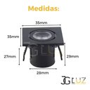 Ver imagem 6 de Kit 20 Spot Led Embutir em Movel C/2 Unidades 1w Opus Oferta - Preto - 110v 220v (bivolt)