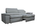 Ver imagem 6 de Sofá Niko 2,50m com Molas Retrátil Reclinável Velosuede - Netsofas - Cinza