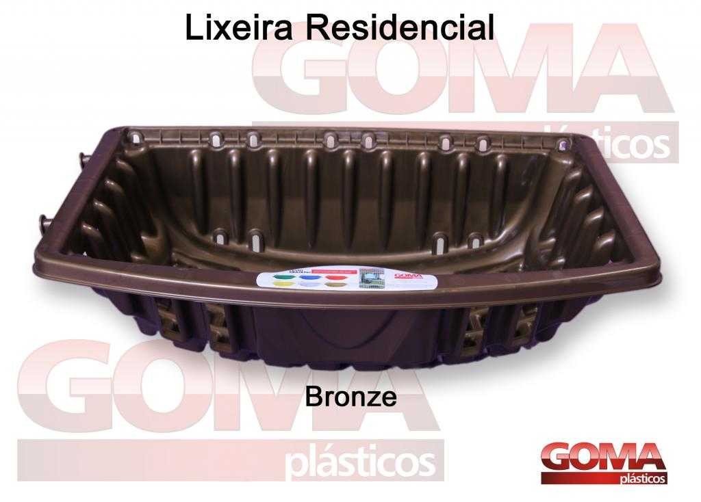Lixeira Residencia Bronze Grade Goma - 1