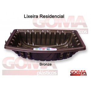 Lixeira Residencia Bronze Grade Goma