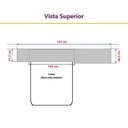 Ver imagem 4 de Guarda Roupa Dormitório Modulado Alpes Casal 1,58 m Queen - Roupeiro Luciane M04:Cinammon