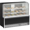 Balcão Vitrine Estufa 140cm Meqa-140r Preto Gelopar 220v - 1