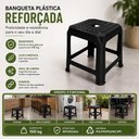 Ver imagem 6 de Banco Plastico Banqueta Reforcada Multiuso Cadeira Casa Cozinha Banquinho Degrau Auxiliar Empilhavel