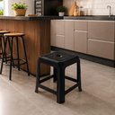 Ver imagem 5 de Banco Plastico Banqueta Reforcada Multiuso Cadeira Casa Cozinha Banquinho Degrau Auxiliar Empilhavel