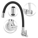 Ver imagem 2 de Torneira para Cozinha de Parede Tubo Gourmet Colorido 1/4v.:preto