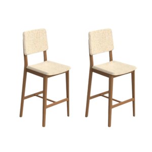 Kit 2 Banquetas Napoli Alta 
