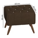 Ver imagem 4 de Kit 2 Puff Puf Para Sala Pes Madeira Trit Veludo SL 942 Peer
