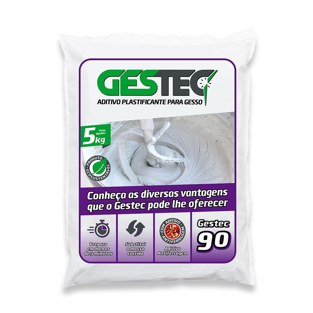 Gestec 90 Aditivo Plastificante para Gesso 5kg