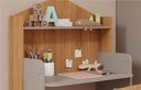 Ver imagem 3 de MESA INFANTIL CASINHA C/ BANCO E REGULAGEM DE ALTURA 100% MDF FENDI/NATURE