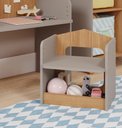 Ver imagem 4 de MESA INFANTIL CASINHA C/ BANCO E REGULAGEM DE ALTURA 100% MDF FENDI/NATURE