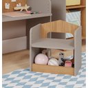 Ver imagem 4 de MESA INFANTIL CASINHA C/ BANCO E REGULAGEM DE ALTURA 100% MDF FENDI/NATURE
