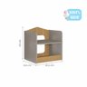 MESA INFANTIL CASINHA C/ BANCO E REGULAGEM DE ALTURA 100% MDF FENDI/NATURE - 6