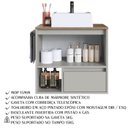 Ver imagem 5 de Conjunto Armario e Gabinete com Cuba 60cm Mel Arenas Proddy