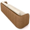 Ver imagem 4 de Sofá 3 Lugares Sala Living Orgânico 220cm Oregon K01 Couríssimo Whisky Veludo Bege - Lyam Decor