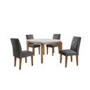Ver imagem 2 de Conjunto Mesa 120cm Canto Reto Dublin e 4 Cadeiras Irlanda