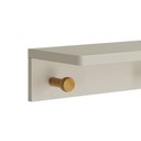 Ver imagem 2 de Prateleira Cabideiro Bia 66,6cm Areia Fosco/amadeirado - Reller Móveis