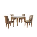 Ver imagem 2 de Conjunto Mesa 120cm Canto Reto Dublin e 4 Cadeiras Irlanda