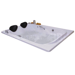 Banheira Retangular Sensuale COMPLETA com hidro em acrílico  220V
