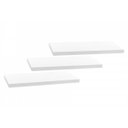 Ver imagem 2 de Prateleira MDF 60 x 20 cm Kit 3 Peças Eví Decor