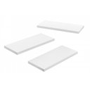 Ver imagem 1 de Prateleira MDF 60 x 20 cm Kit 3 Peças Eví Decor