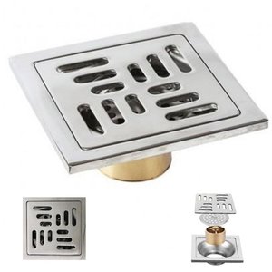 Ralo Inox 10x10 Banheiro Lavabo Anti Odor Anti Inseto Casa Cozinha Quintal Lavanderia Higienico Resi