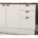 Ver imagem 6 de Cozinha Modulada 6 Peças com Armário Aéreo 2 Portas Branco Yescasa