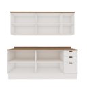 Ver imagem 4 de Cozinha Modulada 6 Peças com Armário Aéreo 2 Portas Branco Yescasa