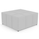 Ver imagem 1 de Puff Decorativo Para Sala de Estar Quadrado Milano 90x90cm W01 Linho Cinza - Lyam Decor