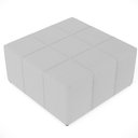 Ver imagem 6 de Puff Decorativo Para Sala de Estar Quadrado Milano 90x90cm W01 Linho Cinza - Lyam Decor