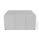 Ver imagem 5 de Puff Decorativo Para Sala de Estar Quadrado Milano 90x90cm W01 Linho Cinza - Lyam Decor