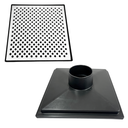 Ver imagem 1 de Ralo 30x30 Alumínio Perfurado Saída de 100mm Anti Cheiro