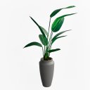 Ver imagem 2 de Árvore Heliconia Artificial Realista no Vaso Thai Polietileno Cinza | Formosinha