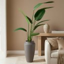 Ver imagem 1 de Árvore Heliconia Artificial Realista no Vaso Thai Polietileno Cinza | Formosinha
