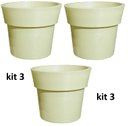 Ver imagem 2 de Kit 3 Vasos Plantas Frutífera hortaliças 45x50 Ibiza Polietileno BGPLASTICOS V945 VINHO BORDO 021