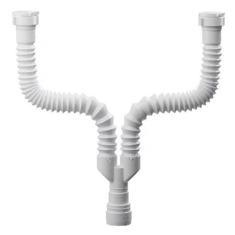 Sifão Sanfonado Duplo Universal Extensivel Astra 58cm