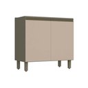 Ver imagem 1 de Gabinete de Cozinha Modulado Balcão Connect c/ 2 Portas s/ Tampo 80cm Off White - Henn
